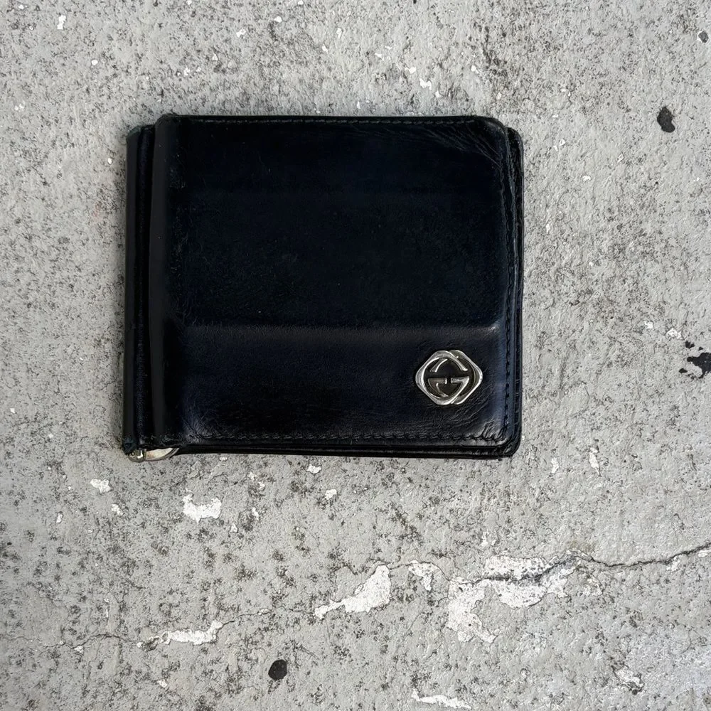 Vintage Gucci folding money clip wallet